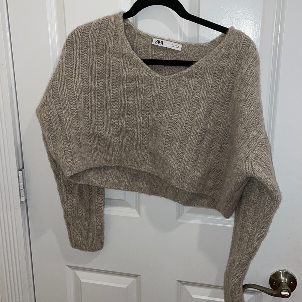 Zara cropped sweater